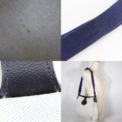 Hermes Rodeo Toile Ash Gray/navy Blue □C Ladies Shoulder Bag