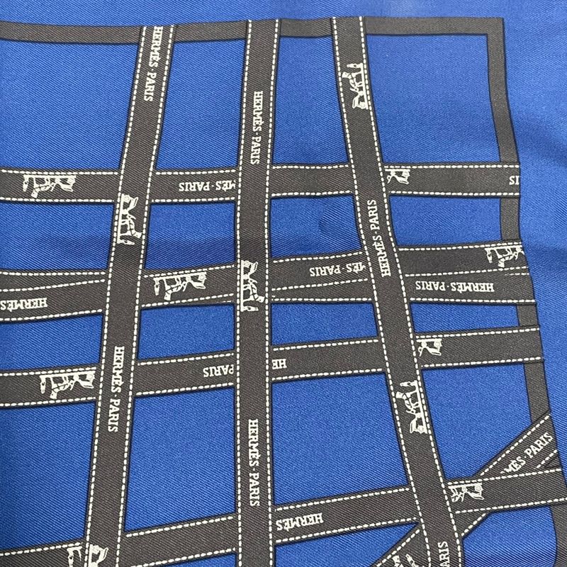 Hermes Bolduc Ribbon Pattern Bolduc Blue