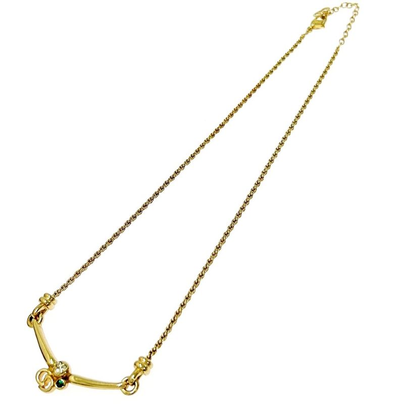 Christian Dior GP Rhinestone CD Logo Necklace Women 304874 Necklace