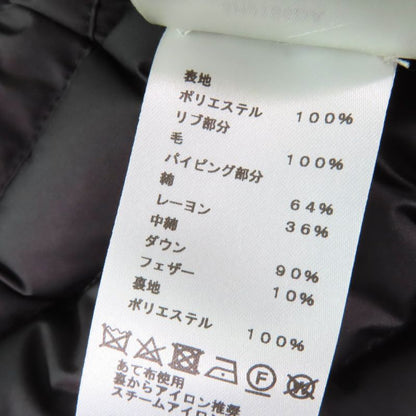 Hermes 23AW 3h0156da Long Quilted Vest Rubber Serie Patch Down Vest Black 40