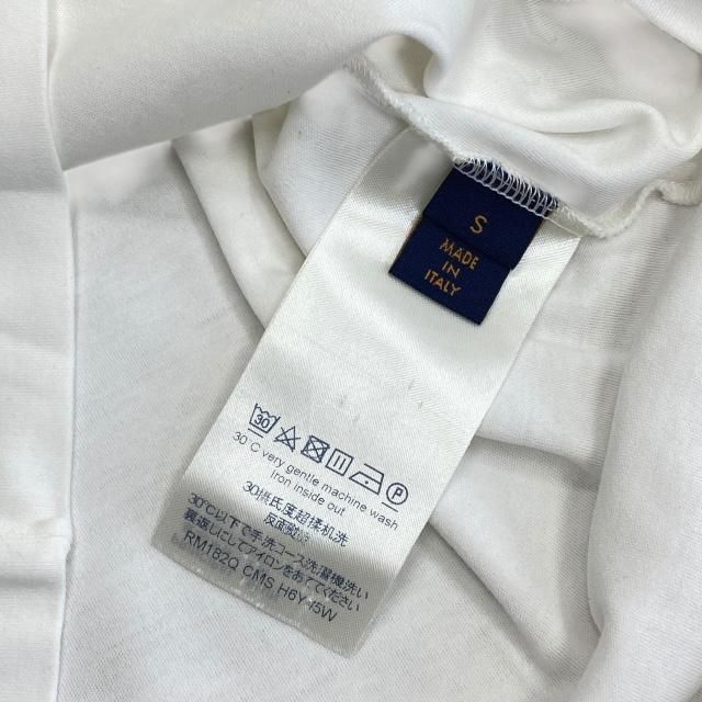 Louis Vuitton Ca36929 T-shirt Short Sleeve Top Cut And Sewn Cotton Logo White