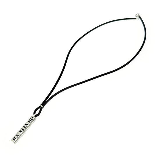 Tiffany & Co Silver Atlas Bar Necklace 15.5g 925 Engraved 418010 Necklace