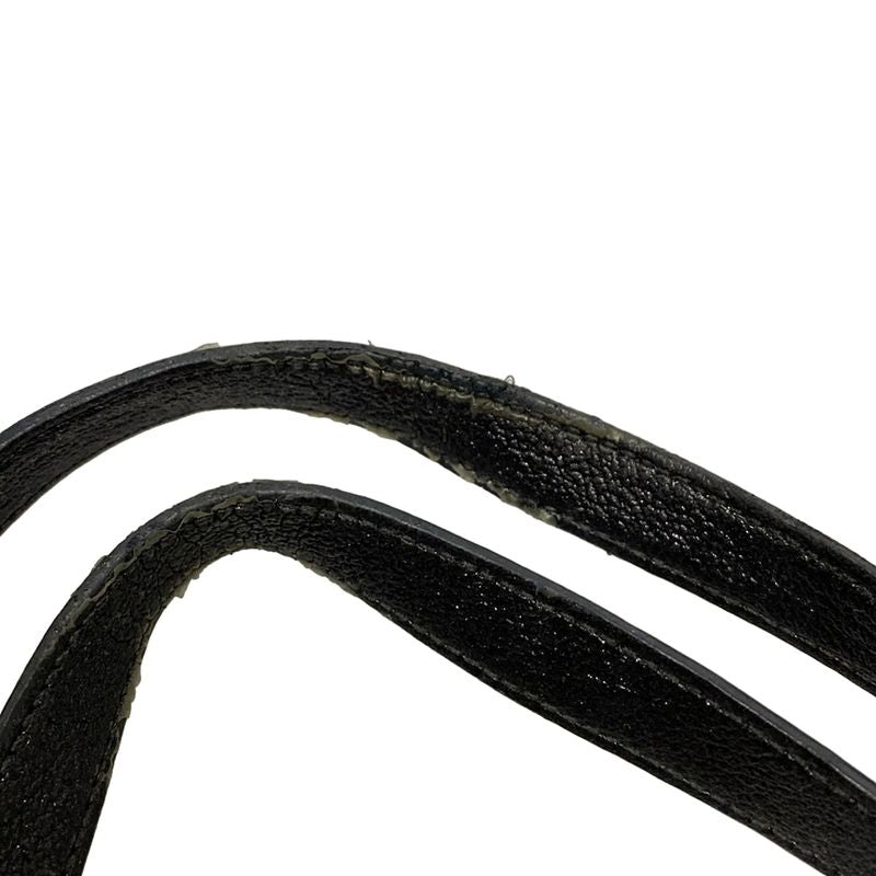 Saint Laurent Paris Tote Bag 410666 Black Fringe Leather