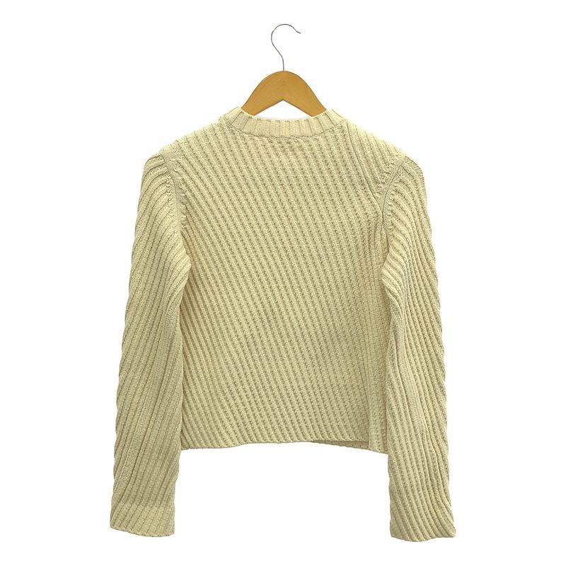 Celine - Phoebe Period Cotton Crewneck Knit - XS - Ivory - Women's