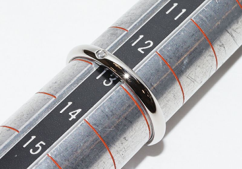 Cartier Ring Pt950 Diamond 1P (001ct) Classic Wedding Ring 1895 Wedding Ring