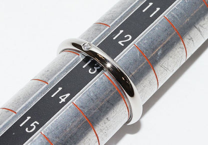 Cartier Ring Pt950 Diamond 1P (001ct) Classic Wedding Ring 1895 Wedding Ring