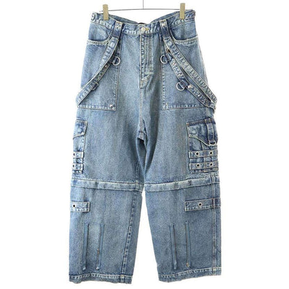 Balenciaga 22ss Raver Baggy Pants Raver Baggy Denim Pants 681703 Tjw60 Indigo 34