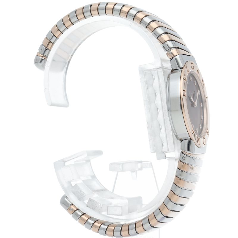 Bvlgari Tubogas 26mm (1.02in) 12p Diamonds Bbl262tc11spg 12 102456 Box Warranty