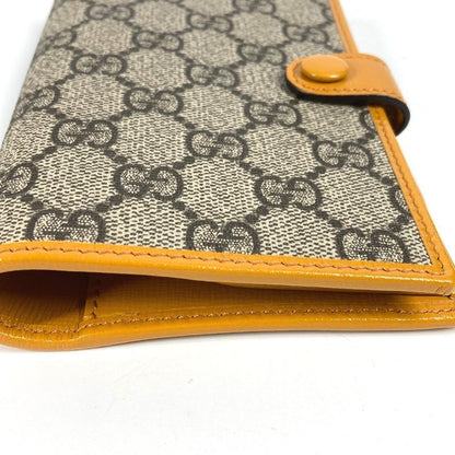 Gucci Passport Case Retro Logo 724562 GG Supreme Canvas Yellow