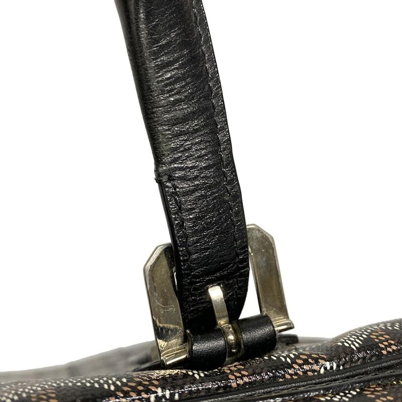 Goyard Business Bag Diplomat Black×brown×white Leather