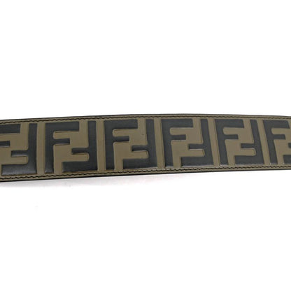 Fendi Strap Mini Shoulder Strap Brown Black Cuff Leather 8av105