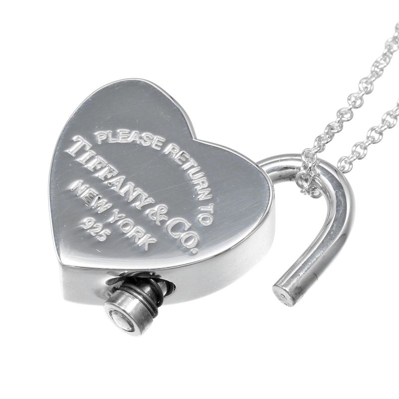 Tiffany & Co Return To Tiffany & Co Heart Lock 925 Silver Ladies 9.59g Necklace