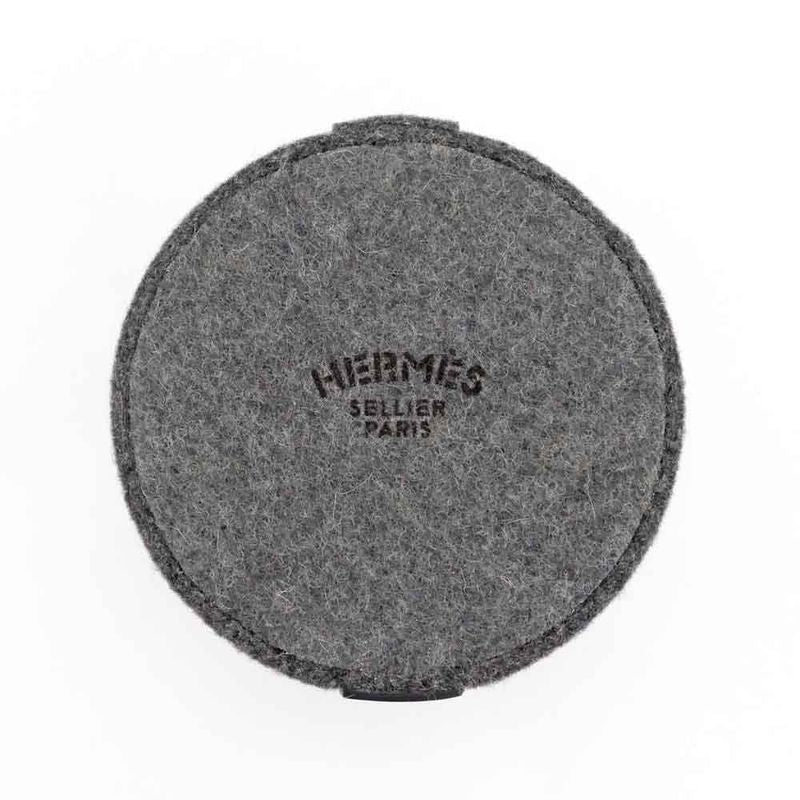 Hermes Sugar Box Gray Felt Accessory Case Interior Miscellaneous Goods