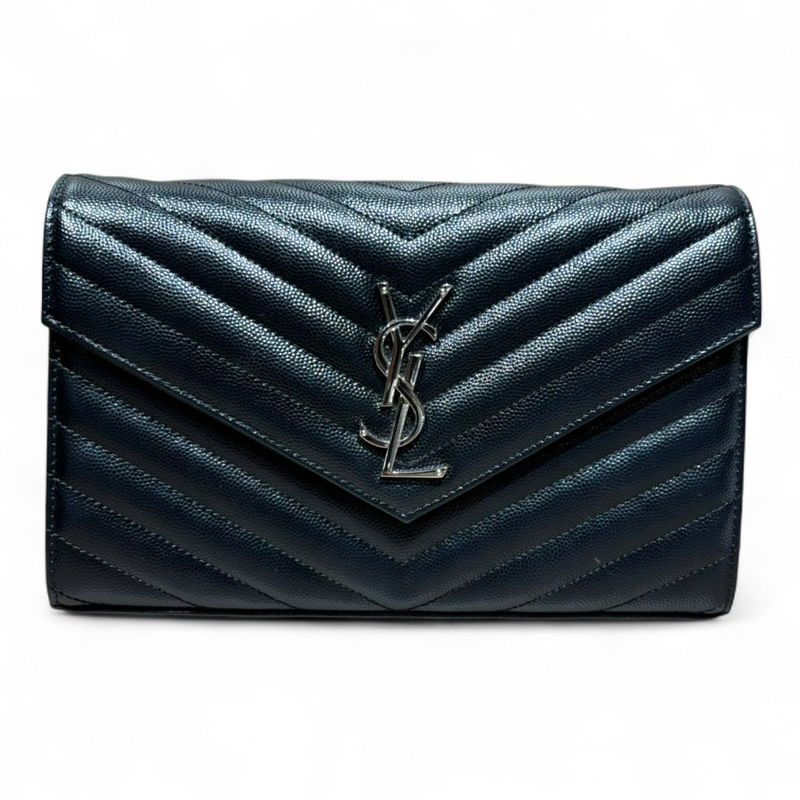 Saint Laurent 22092809023730 Monogram Saint Laurent Envelope Chain Wallet Women