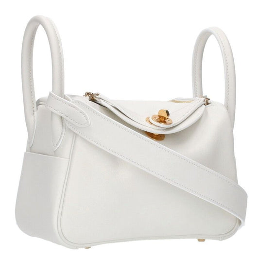 Hermes Lindy Mini 20 Engraved B Gold Hardware Swift Shoulder Bag Women 20