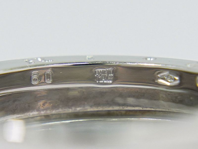 Authentic Bulgari Bvlgari B-zero1 750 WG Ring 60 18.5 White Gold Accessories