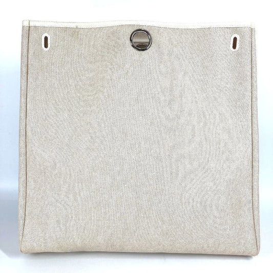 Hermes Shoulder Bag Herbag Only With Replacement Bag Canvas Beige
