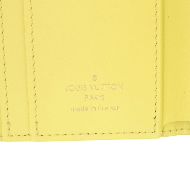 Louis Vuitton Portefeuille Capucines XS M83610 IC Chip Taurillon Leather Yellow