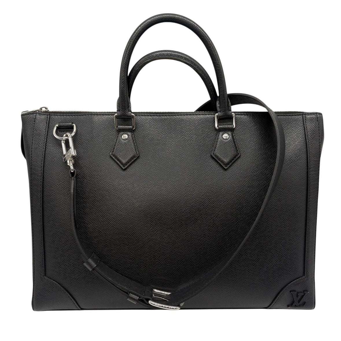 Louis Vuitton Slim Briefcase Taiga M30810 LV Handbag Shoulder Business Bag