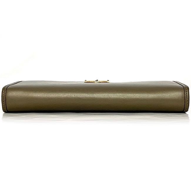 Loewe Round Zipper Long Wallet Brown
