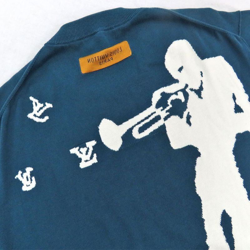 Louis Vuitton Jazz Trumpet - Signature - Crew Neck 1aa4s Blue - Series