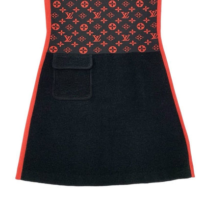 Louis Vuitton Dress Black Red Monogram