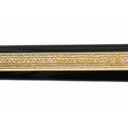 Gucci Eyewear Sunglass Es Square Shape Black Gold Plastic Acetate Frame