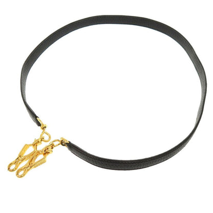 Hermes Kelly Strap Taurillon Cles Mance Black Gold Hardware Shoulder Strap