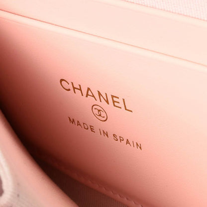 Chanel Card Case Fragment Case Pink