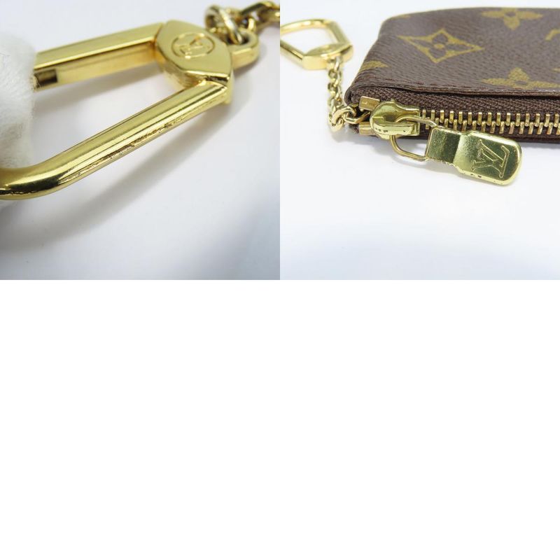 Louis Vuitton Coin Case Pochette Cles M62650 Monogram Brown Gold Hardware Pouch