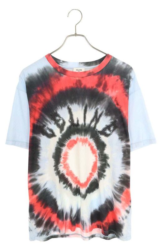 Celine 2x65m871w Tie-dye All-over Logo Print T-shirt Men's S