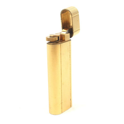 Cartier Oval All-over Roller Gas Lighter Gold Swiss Made Men's Ignition