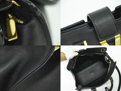 Authentic Saint Laurent Petit Cabas Su Y-line 2WAY Shoulder Bag Handbag