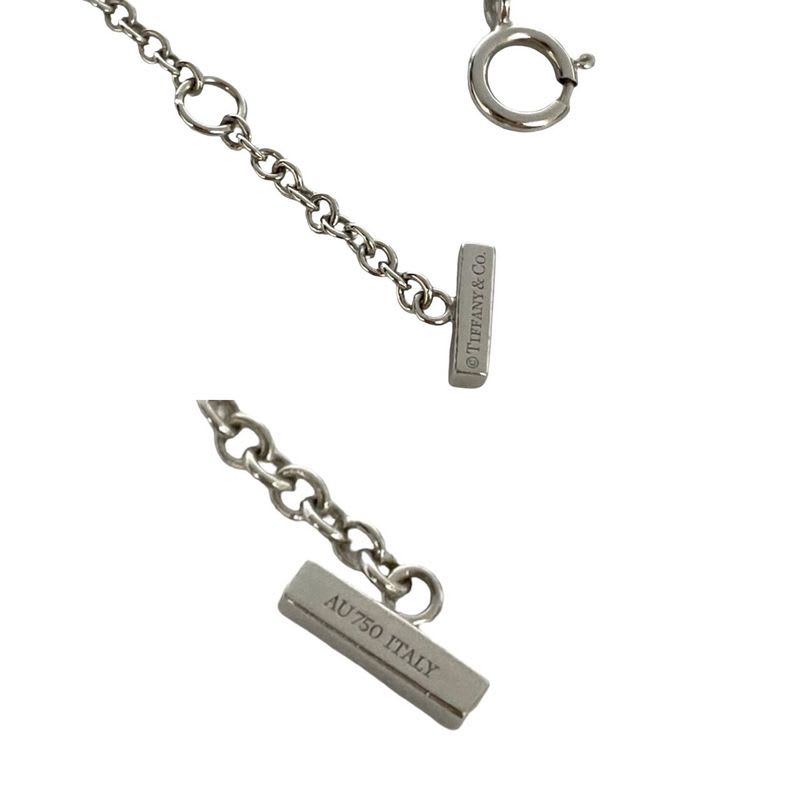 Tiffany & Co T Smile Bracelet 18kwhite Gold Diamond