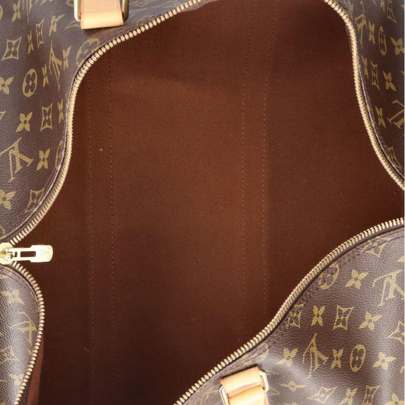 Louis Vuitton Keepall Bandoliere 50 M41416 Monogram Ladies Boston Bag Brown