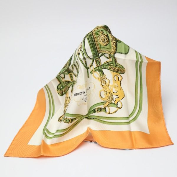 Hermès Carré 45 Petit Carré Handkerchief Gauroche Silk Twill Scarf