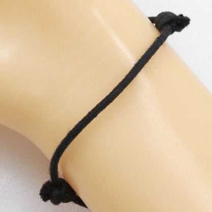 Bvlgari Bulgari Double Logo Silver 925 Black Unisex 11.2g Bracelet