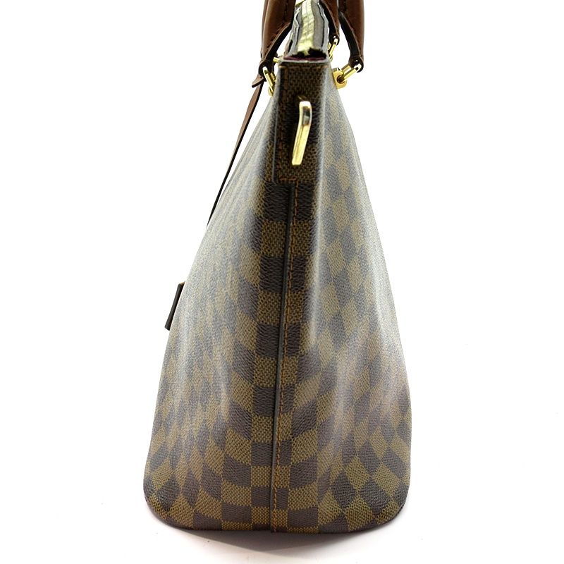 Louis Vuitton Belmont N63169 Damier Women's Tote Bag Brown Excellent Condition