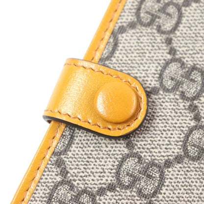 Gucci G724562 GG Supreme Interlocking G Leather Use Passport Case Orange Beige