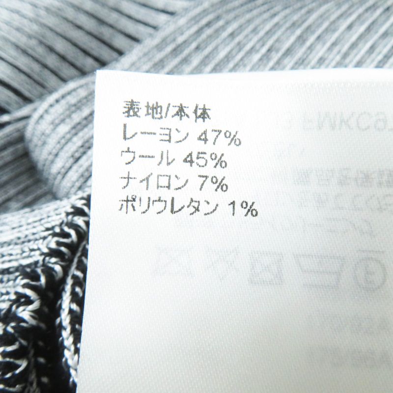 Louis Vuitton 22SS Trumpet Sleeve Cardigan Black Gray M With Box Made In Italy