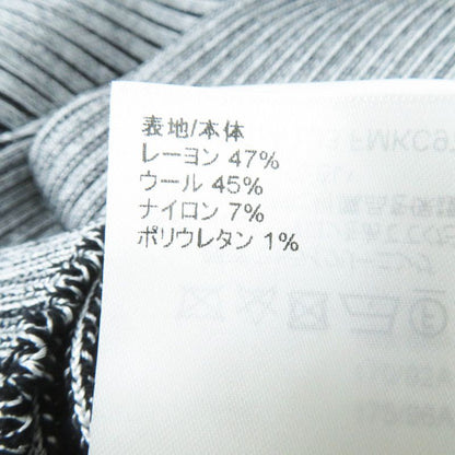 Louis Vuitton 22SS Trumpet Sleeve Cardigan Black Gray M With Box Made In Italy