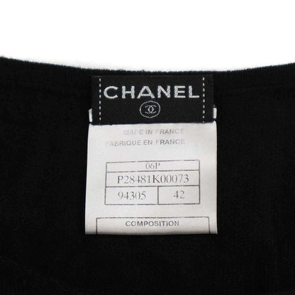 Chanel 2006aw Cardigan and Camisole Ensemble P28481k00073 Black 42