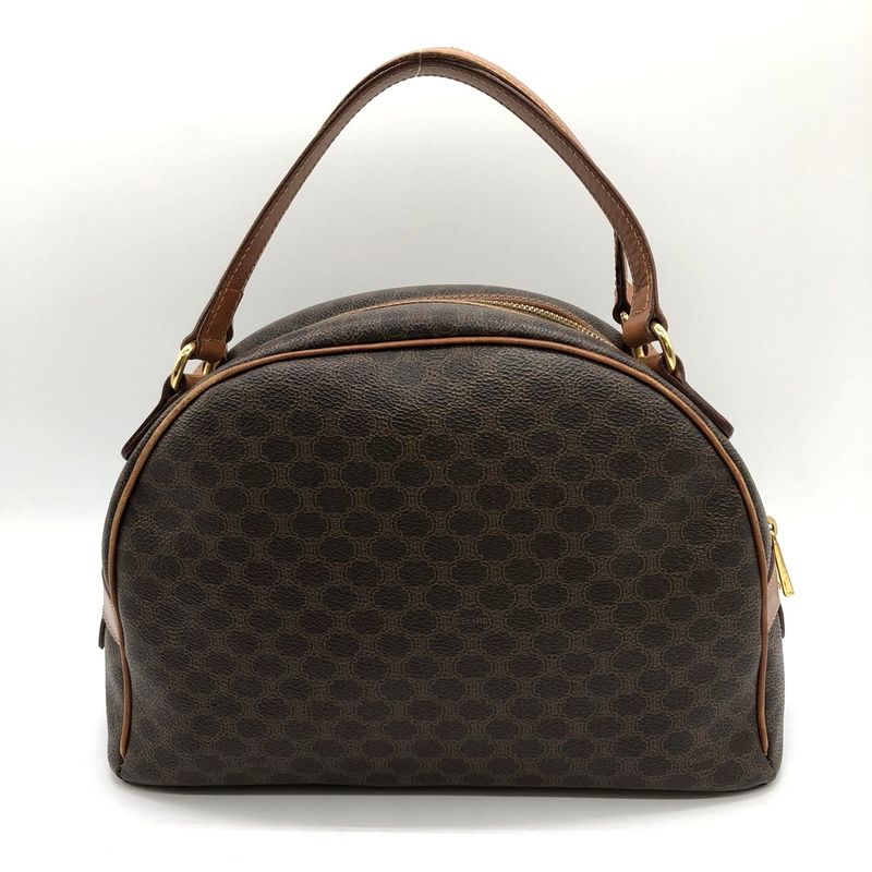 Celine MC96 Macadam Handbag Brown Pvc/leather Ladies Fashion Brand