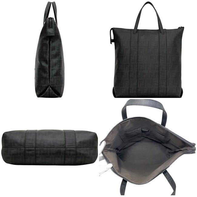 Fendi Tote Bag Black Zucchino 2288 7va196 UZD