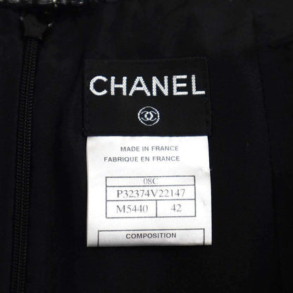 Chanel 2008 Cruise Tweed Jacket and Skirt Setup P32193v22147 P32374v22147 Black