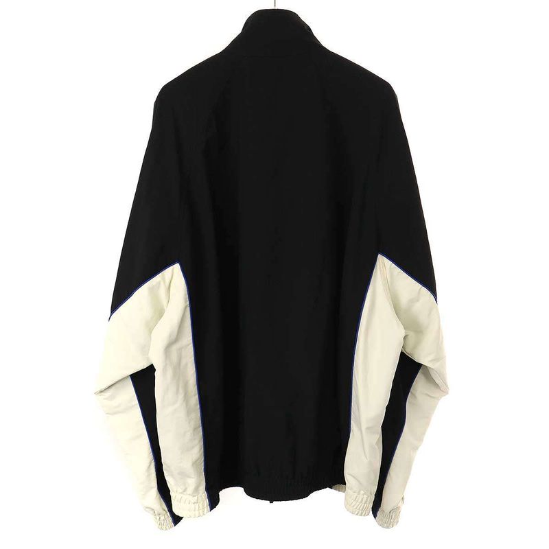Balenciaga 22ss Sporty B Tracksuit Jacket Track Jacket 698875 Tk048 Black White
