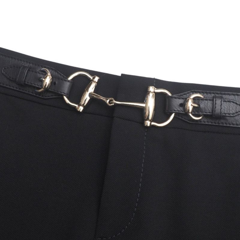 Gucci Pants Size 36 Horsebit Belt Slacks Tapered Pants Made In Italy 20250404