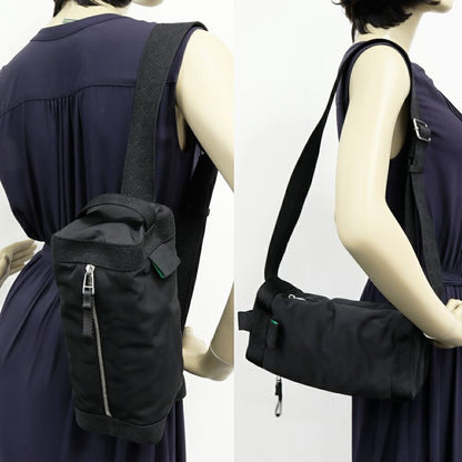 Bottega Veneta Shoulder Bag Body Bag Voyager Belt Bag Polyester Black 730153