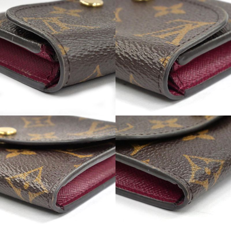 Louis Vuitton Portomone Rosalie Fuchsia Bifold Wallet Coin Case M41939