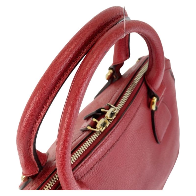 Gucci Interlocking Red Gold Hardware Leather 449662 Handbag Shoulder Bag 2way